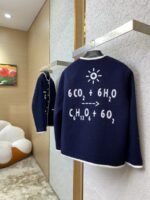 Gucci Badge Logo Tweed Wool Jacket Navy - 图片 4