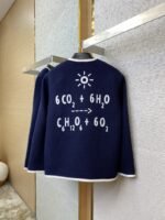 Gucci Badge Logo Tweed Wool Jacket Navy - 图片 6