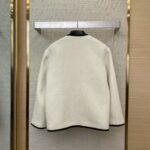 Gucci Badge Logo Tweed Wool Jacket White - 图片 2