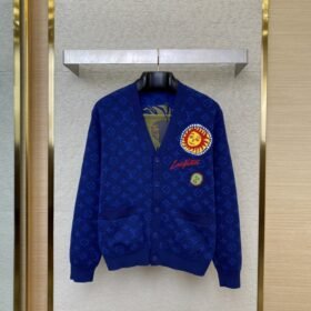 LV Yayoi Kusama Embroidered Knitted Cardigan