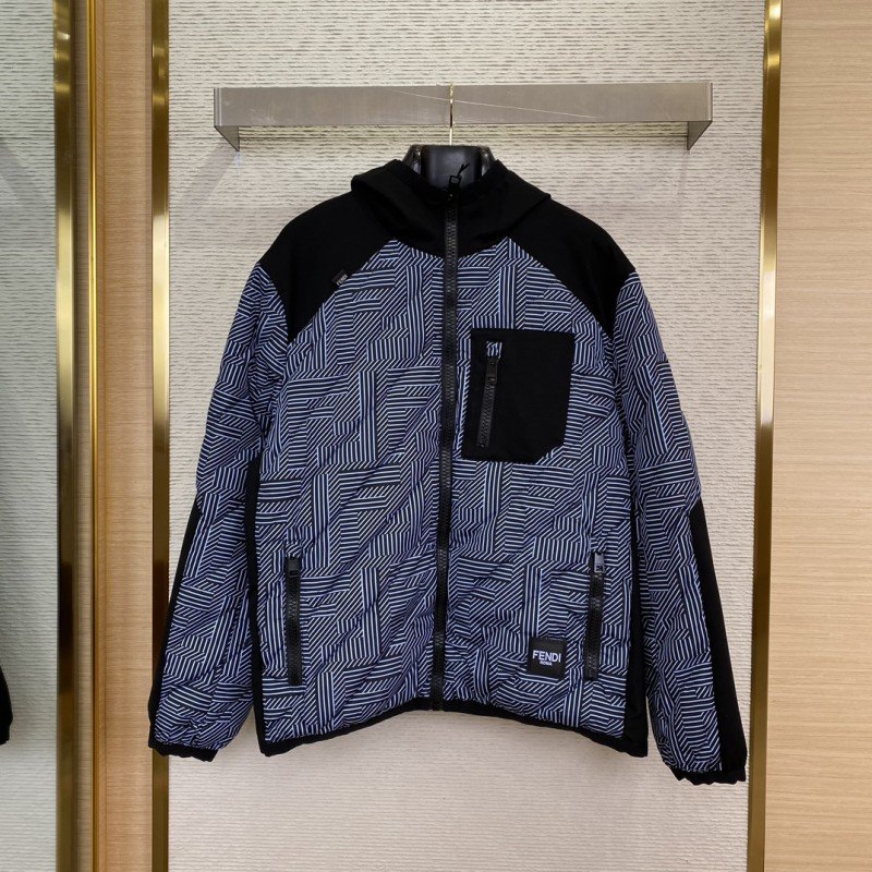 wsxc1733713731898_0.jpg Fendi Double F Full Print Hooded Jacket - 图片 1