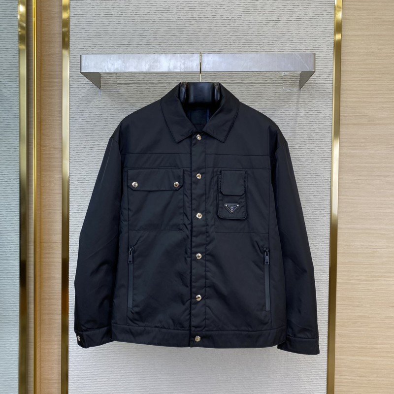 wsxc1733715095097_0.jpg Prada Triangle Logo Work Jacket Coat - 图片 1
