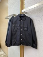 Prada Triangle Logo Work Jacket Coat - 图片 5