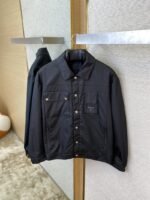 Prada Triangle Logo Work Jacket Coat - 图片 7