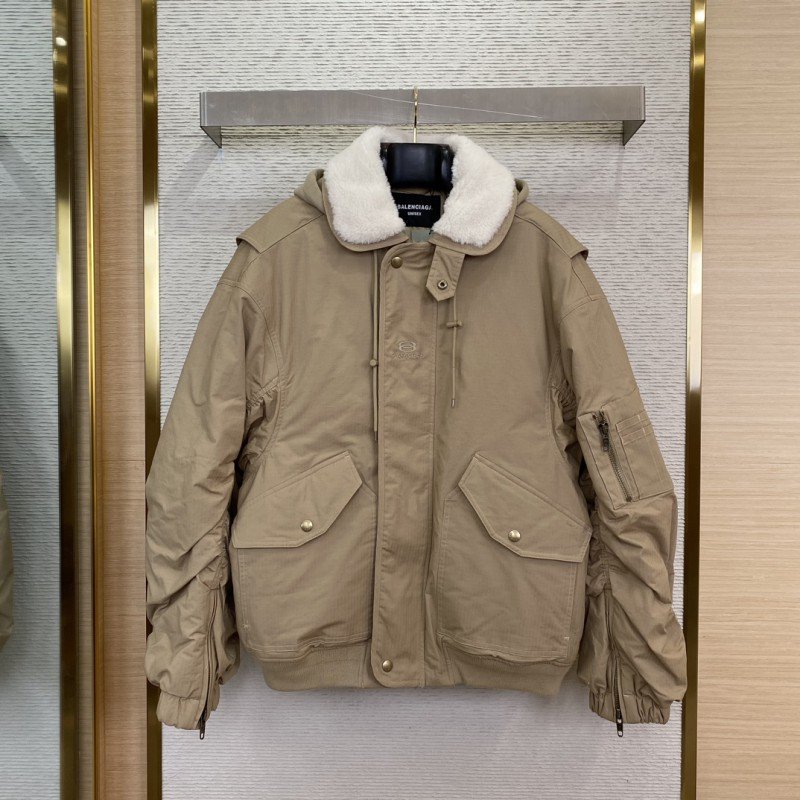 wsxc1733789836515_0.jpg Balenciaga Aviator Cotton Jacket Coat - 图片 1