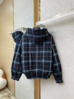 Miu Miu Check Hooded Jacket Cotton Jacket - 图片 6
