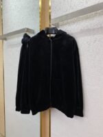Balenciaga Rhinestone Velvet Outerwear - 图片 4