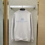Balenciaga Reflective Print Crew Neck Sweatshirt White - 图片 2