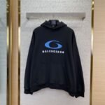 Balenciaga Printed Hooded Sweatshirt