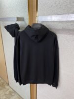 Balenciaga Love Heart Wireless Print Hooded Sweatshirt Black - 图片 8