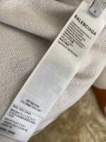 Balenciaga Love Heart Wireless Print Hooded Sweatshirt White - 图片 9