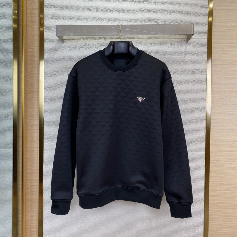 wsxc1733799199134_0.jpg Prada Triangle Label Jacquard Sweatshirt - 图片 1