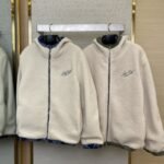 LV diamond check reversible lambswool zip-up jacket green - 图片 7