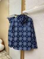 LV Lattice Reversible Lamb??s Wool Zip-Up Jacket Navy - 图片 6