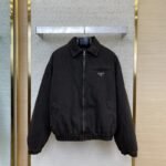 Prada Triangle Label Denim Jacket Jacket
