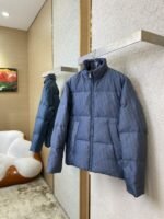 Dior Logo Jacquard Down Jacket Blue - 图片 3