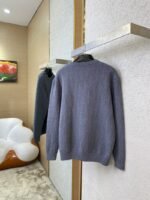 Dior Dark Knit Crew Neck Pullover Sweater - 图片 4