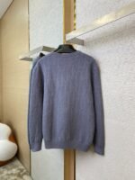 Dior Dark Knit Crew Neck Pullover Sweater - 图片 6