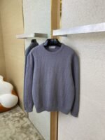 Dior Dark Knit Crew Neck Pullover Sweater - 图片 7