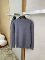 Dior Dark Knit Crew Neck Pullover Sweater - 图片 8