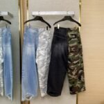 Balenciaga Patchwork Camouflage Jeans Washed Blue - 图片 2