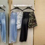 Balenciaga Patchwork Camouflage Jeans Washed Blue - 图片 4