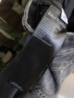 Balenciaga Patchwork Camouflage Jeans Washed Blue - 图片 9