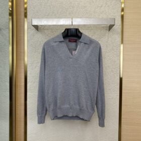 Gucci Appliqu??d Polo Neck Pullover Shirt