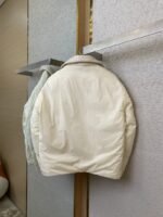 Bottega Veneta Lapel Down Jacket Beige - 图片 6