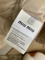 Miu Miu Short Down Down-Filled Garment Beige - 图片 9