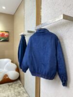 Miu Miu Washed Denim Zip Jacket Coat - 图片 4