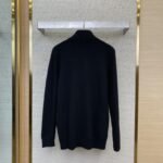 Prada Wool Embroidered Zip Cardigan Black - 图片 2
