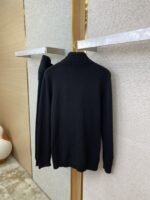 Prada Wool Embroidered Zip Cardigan Black - 图片 8