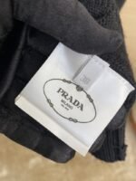 Prada Wool Embroidered Zip Cardigan Black - 图片 9