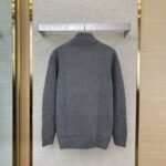 Prada Wool Embroidered Zip Cardigan Grey - 图片 2