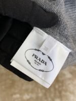 Prada Wool Embroidered Zip Cardigan Grey - 图片 9