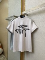 Balenciaga Drops 3M Aged Short Sleeve White - 图片 5