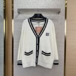 Miu Miu Logo Knit Cardigan