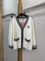 Miu Miu Logo Knit Cardigan - 图片 5