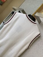 LV logo embroidered wool waistcoat - 图片 8