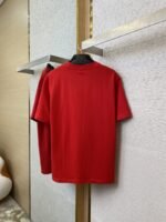 Dior 25Fw Year Of The Snake Embroidered Short Sleeve Red - 图片 6