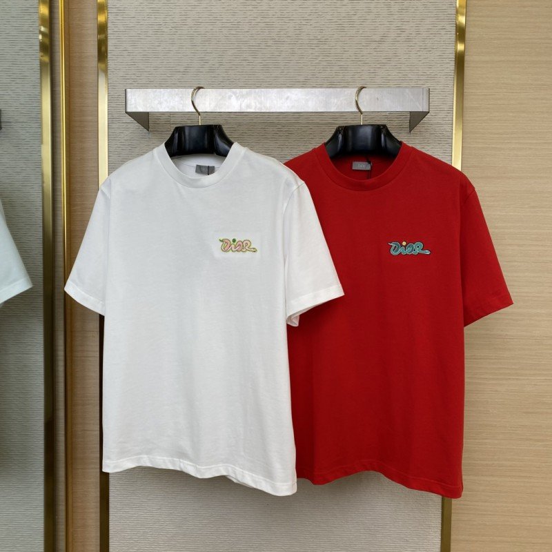 wsxc1735781826026_0.jpg Dior 25Fw Year Of The Snake Embroidered Short Sleeve White - 图片 1