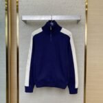 Gucci Patchwork Knit Zip Jacket Coat