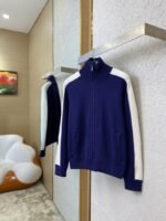 Gucci Patchwork Knit Zip Jacket Coat - 图片 3