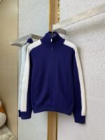 Gucci Patchwork Knit Zip Jacket Coat - 图片 5