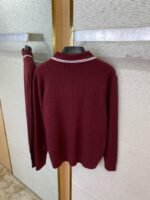 Miu Miu Logo Embroidered Pullover Red - 图片 8