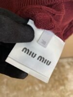 Miu Miu Logo Embroidered Pullover Red - 图片 9