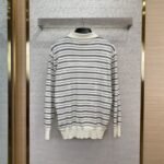 Miu Miu Striped Lapel Sweater White - 图片 2