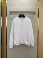 Prada Triangle Label Crew Neck Sweatshirt