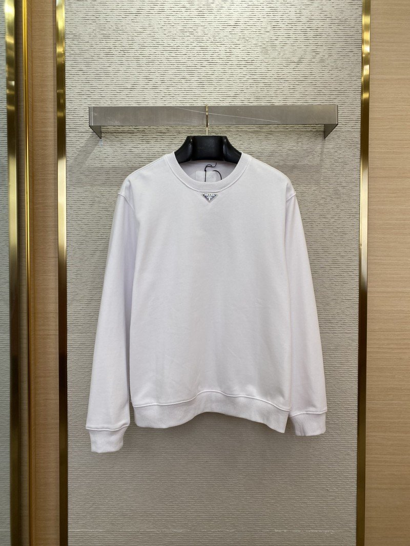 wsxc1736125950388_0.jpg Prada Triangle Label Crew Neck Sweatshirt - 图片 1